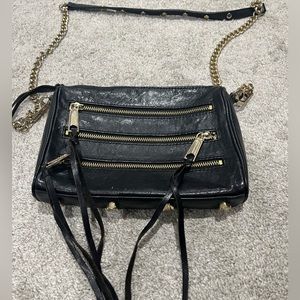REBECCA MINKOFF leather crossbody 5 zip